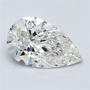 Picture of Natural Diamond 1.70 Carats, Pear with  Cut, H Color, VVS1 Clarity and Certified by GIA