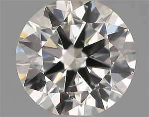 Picture of Natural Diamond 0.50 Carats, Round with Excellent Cut, H Color, SI1 Clarity and Certified by IGI