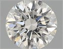 Natural Diamond 0.41 Carats, Round with Excellent Cut, H Color, SI1 Clarity and Certified by IGI