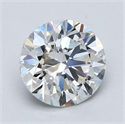 Natural Diamond 2.00 Carats, Round with Excellent Cut, H Color, VVS1 Clarity and Certified by GIA