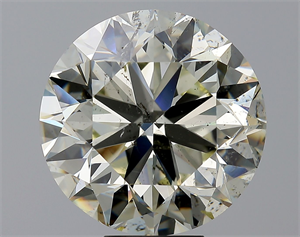 Picture of Natural Diamond 10.01 Carats, Round with Very Good Cut, K Color, SI2 Clarity and Certified by IGI