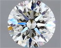 Natural Diamond 0.40 Carats, Round with Very Good Cut, J Color, VVS1 Clarity and Certified by GIA