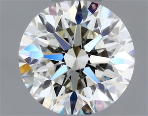 Picture of Natural Diamond 0.40 Carats, Round with Very Good Cut, J Color, VVS1 Clarity and Certified by GIA