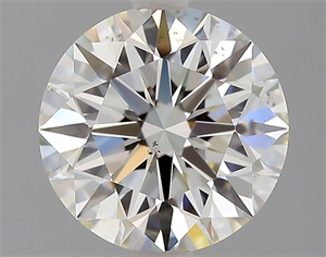 Picture of Natural Diamond 2.02 Carats, Round with Excellent Cut, J Color, SI1 Clarity and Certified by GIA