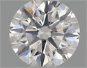 Natural Diamond 0.40 Carats, Round with Excellent Cut, D Color, SI2 Clarity and Certified by IGI