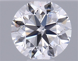 Picture of Natural Diamond 0.40 Carats, Round with Very Good Cut, D Color, SI1 Clarity and Certified by GIA