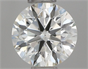 Natural Diamond 0.55 Carats, Round with Excellent Cut, I Color, VS1 Clarity and Certified by IGI