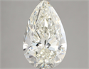 Natural Diamond 3.51 Carats, Pear with  Cut, I Color, IF Clarity and Certified by IGI