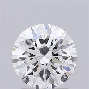 Picture of Natural Diamond 1.51 Carats, Round with Excellent Cut, D Color, SI1 Clarity and Certified by GIA