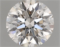 Natural Diamond 0.46 Carats, Round with Excellent Cut, H Color, IF Clarity and Certified by IGI