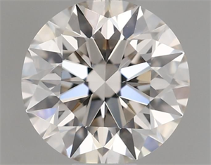 Picture of Natural Diamond 0.46 Carats, Round with Excellent Cut, H Color, IF Clarity and Certified by IGI