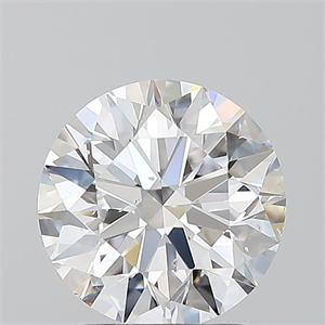 Picture of Natural Diamond 2.01 Carats, Round with Excellent Cut, D Color, SI1 Clarity and Certified by GIA