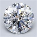 Natural Diamond 2.25 Carats, Round with Excellent Cut, G Color, SI2 Clarity and Certified by GIA