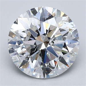 Picture of Natural Diamond 2.25 Carats, Round with Excellent Cut, G Color, SI2 Clarity and Certified by GIA