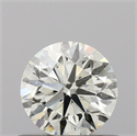 Natural Diamond 0.60 Carats, Round with Excellent Cut, J Color, SI1 Clarity and Certified by IGI