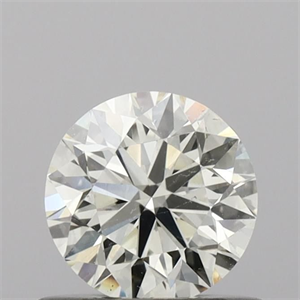 Picture of Natural Diamond 0.60 Carats, Round with Excellent Cut, J Color, SI1 Clarity and Certified by IGI