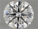 Natural Diamond 2.13 Carats, Round with Excellent Cut, E Color, VVS2 Clarity and Certified by GIA