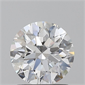 Natural Diamond 1.40 Carats, Round with Excellent Cut, D Color, IF Clarity and Certified by IGI