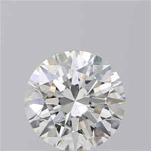 Picture of Natural Diamond 2.01 Carats, Round with Excellent Cut, H Color, SI2 Clarity and Certified by GIA