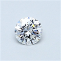 Natural Diamond 0.42 Carats, Round with Excellent Cut, D Color, VS2 Clarity and Certified by GIA