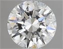 Natural Diamond 0.40 Carats, Round with Excellent Cut, G Color, VVS2 Clarity and Certified by GIA