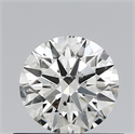 Natural Diamond 0.55 Carats, Round with Excellent Cut, H Color, SI1 Clarity and Certified by IGI