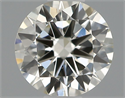 Natural Diamond 0.40 Carats, Round with Excellent Cut, J Color, VS2 Clarity and Certified by IGI