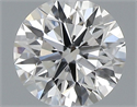 Natural Diamond 0.42 Carats, Round with Excellent Cut, F Color, SI1 Clarity and Certified by GIA