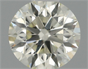 Natural Diamond 0.42 Carats, Round with Excellent Cut, J Color, SI1 Clarity and Certified by IGI