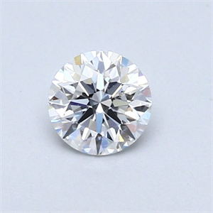 Picture of Natural Diamond 0.42 Carats, Round with Very Good Cut, D Color, SI1 Clarity and Certified by GIA