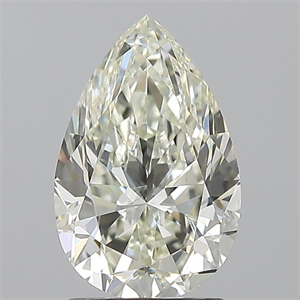 Picture of Natural Diamond 2.01 Carats, Pear with  Cut, I Color, SI1 Clarity and Certified by IGI