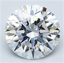 Natural Diamond 3.01 Carats, Round with Excellent Cut, D Color, VS2 Clarity and Certified by GIA