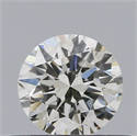 Natural Diamond 0.40 Carats, Round with Excellent Cut, J Color, VVS2 Clarity and Certified by GIA