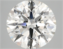 Natural Diamond 4.01 Carats, Round with Excellent Cut, I Color, VS2 Clarity and Certified by GIA