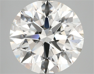 Picture of Natural Diamond 4.01 Carats, Round with Excellent Cut, I Color, VS2 Clarity and Certified by GIA