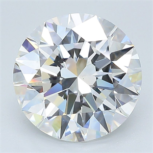 Picture of Natural Diamond 4.06 Carats, Round with Excellent Cut, F Color, VS1 Clarity and Certified by GIA