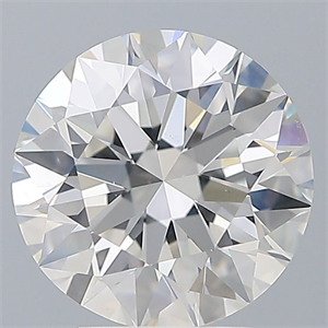 Picture of Natural Diamond 3.02 Carats, Round with Excellent Cut, G Color, VS2 Clarity and Certified by GIA