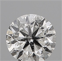 Natural Diamond 0.51 Carats, Round with Good Cut, G Color, I1 Clarity and Certified by IGI