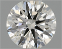 Natural Diamond 0.41 Carats, Round with Excellent Cut, H Color, SI1 Clarity and Certified by IGI