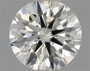 Picture of Natural Diamond 0.41 Carats, Round with Excellent Cut, H Color, SI1 Clarity and Certified by IGI