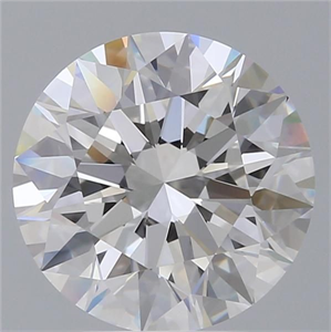 Picture of Natural Diamond 3.01 Carats, Round with Excellent Cut, E Color, VVS2 Clarity and Certified by GIA