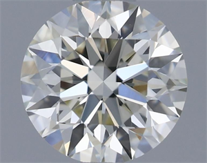 Picture of Natural Diamond 0.54 Carats, Round with Excellent Cut, I Color, VVS2 Clarity and Certified by IGI