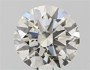 Picture of Natural Diamond 0.50 Carats, Round with Excellent Cut, J Color, VVS2 Clarity and Certified by GIA