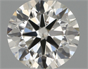 Natural Diamond 0.50 Carats, Round with Excellent Cut, H Color, SI1 Clarity and Certified by IGI