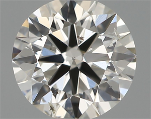 Picture of Natural Diamond 0.50 Carats, Round with Excellent Cut, H Color, SI1 Clarity and Certified by IGI