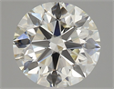 Natural Diamond 2.21 Carats, Round with Excellent Cut, K Color, VVS2 Clarity and Certified by GIA