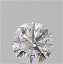 Natural Diamond 2.55 Carats, Round with Excellent Cut, I Color, VVS1 Clarity and Certified by GIA