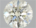 Natural Diamond 0.42 Carats, Round with Excellent Cut, K Color, VVS1 Clarity and Certified by IGI