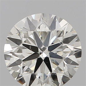 Picture of Natural Diamond 0.53 Carats, Round with Very Good Cut, J Color, SI2 Clarity and Certified by IGI