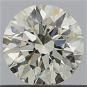 Natural Diamond 0.40 Carats, Round with Excellent Cut, K Color, VVS2 Clarity and Certified by GIA